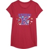 image:imageSANRIO Kuromi Varsity Letter K TShirtRed Heather
