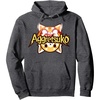 image:imageAggretsuko Dual Personalities Logo Hoodie Pullover HoodieDark Heather Grey