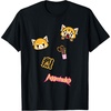 image:imageAggretsuko Rage Patches Tee Shirt TShirtBlack