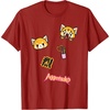 image:imageAggretsuko Rage Patches Tee Shirt TShirtCranberry Red