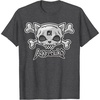image:imageAggretsuko Skull and Crossbones Tee Shirt TShirtDark Heather Grey