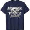 image:imageAggretsuko Skull and Crossbones Tee Shirt TShirtNavy Blue