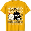 image:imageBadtz  Maru Love is Exhausting Valentine Shirt TShirtGolden Yellow