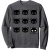 image:imageChococat Face Pattern SweatshirtDark Heather Grey