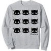 image:imageChococat Face Pattern SweatshirtHeather Grey