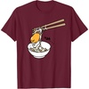 image:imageGudetama Chopsticks Tee Shirt TShirtBurgundy