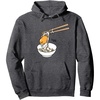 image:imageGudetama Chopsticks and Rice Bowl Hoodie Pullover HoodieDark Heather Grey