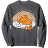 image:imageGudetama Im Here for the Pie Thanksgiving Sweatshirt SweatshirtDark Heather Grey