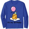 image:imageGudetama Its My Birthday Long Sleeve Shirt Long Sleeve TShirtRoyal Blue