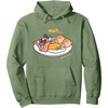 image:imageGudetama Meh Breakfast Plate Hoodie Pullover HoodieSage Green