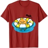 image:imageGudetama Pool Float Tee Shirt TShirtCranberry Red