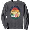image:imageGudetama the Lazy Egg Camping Going Nowhere SweatshirtDark Heather Grey