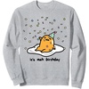 image:imageGudetama the Lazy Egg Its Meh my Birthday Confetti Party SweatshirtHeather Grey