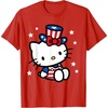 image:imageHello Kitty American 4th of July Tee Shirt TShirt for Women Girls Kids MenRed