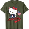 image:imageHello Kitty American Flag Tee Shirt TShirtOlive Green