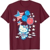 image:imageHello Kitty American Star Tee Shirt TShirtBurgundy