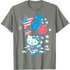 image:imageHello Kitty American Star Tee Shirt TShirtOlive Heather