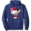image:imageHello Kitty Baseball Player Hoodie Pullover HoodieNavy Blue