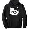 image:imageHello Kitty Black and White Nerd Glasses Pullover HoodieBlack