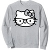 image:imageHello Kitty Black and White Nerd Glasses SweatshirtHeather Grey