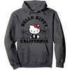 image:imageHello Kitty California Palm Trees Hoodie Pullover HoodieDark Heather Grey