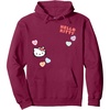 image:imageHello Kitty Candy Hearts Valentines Day Hoodie Pullover HoodieBurgundy
