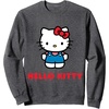 image:imageHello Kitty Character Front and Back Sweatshirt SmallDark Heather Grey