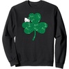 image:imageHello Kitty Clover amp Bows Saint Patricks Day SweatshirtBlack