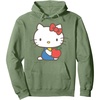 image:imageHello Kitty Distressed Retro Apple Hoodie Pullover HoodieSage Green
