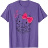 image:imageHello Kitty Girly Hearts Tee Shirt TShirtPurple Heather