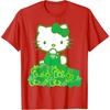 image:imageHello Kitty Green Bows and Clovers Tee Shirt TShirtRed
