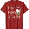 image:imageHello Kitty Happy New Year 2019 Tee Shirt TShirtCranberry Red