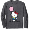 image:imageHello Kitty Hello Birthday Long Sleeve TShirtDark Heather Grey