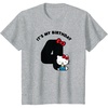 image:imageHello Kitty Its My Birthday 4th 4 Years TShirtHeather Grey
