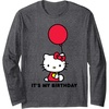image:imageHello Kitty Its My Birthday Long Sleeve TShirtDark Heather Grey
