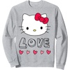 image:imageHello Kitty Love Valentine Sweatshirt SweatshirtHeather Grey