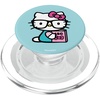 image:imageHello Kitty Nerd Glasses Reading Book PopSockets Adhesive PopGripMagnetic PopGrip