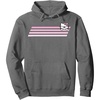 image:imageHello Kitty Nerd Glasses Retro Stripe Hoodie Pullover HoodieAsphalt Grey