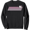 image:imageHello Kitty Nerd Glasses Retro Stripe Sweatshirt SweatshirtBlack