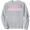 image:imageHello Kitty Nerd Glasses Retro Stripe Sweatshirt SweatshirtHeather Grey