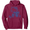 image:imageHello Kitty Retro Bike Ride Hoodie Pullover HoodieBurgundy