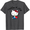 image:imageHello Kitty Retro Logo Tee Shirt TShirtDark Heather Grey
