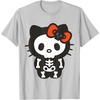 image:imageHello Kitty Skeleton Halloween Tee Shirt TShirtSilver Grey