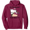 image:imageHello Kitty Taco Bout It Hoodie Pullover HoodieBurgundy