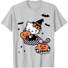 image:imageHello Kitty Trick or Treat Halloween Tee Shirt TShirtSilver Grey