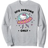 image:imageHello Kitty UFO Parking Only Area 51 Alien Spaceship SweatshirtHeather Grey