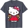 image:imageHello Kitty Valentine Teddy Bear Tee Shirt TShirtHeather Blue
