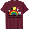 image:imageHello Kitty and Friends Kind People are My Kinda People TShirtBurgundy