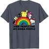 image:imageHello Kitty and Friends Kind People are My Kinda People TShirtHeather Blue