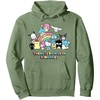 image:imageHello Kitty and Friends There is Power in Kindness unisex adult Pullover Hoodie Long SleeveSage Green